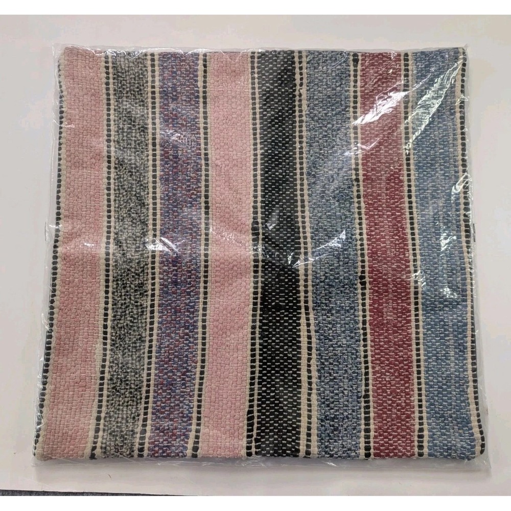 Pottery Barn Pillow Cover 18x18 Silas Striped Multicolor NWT